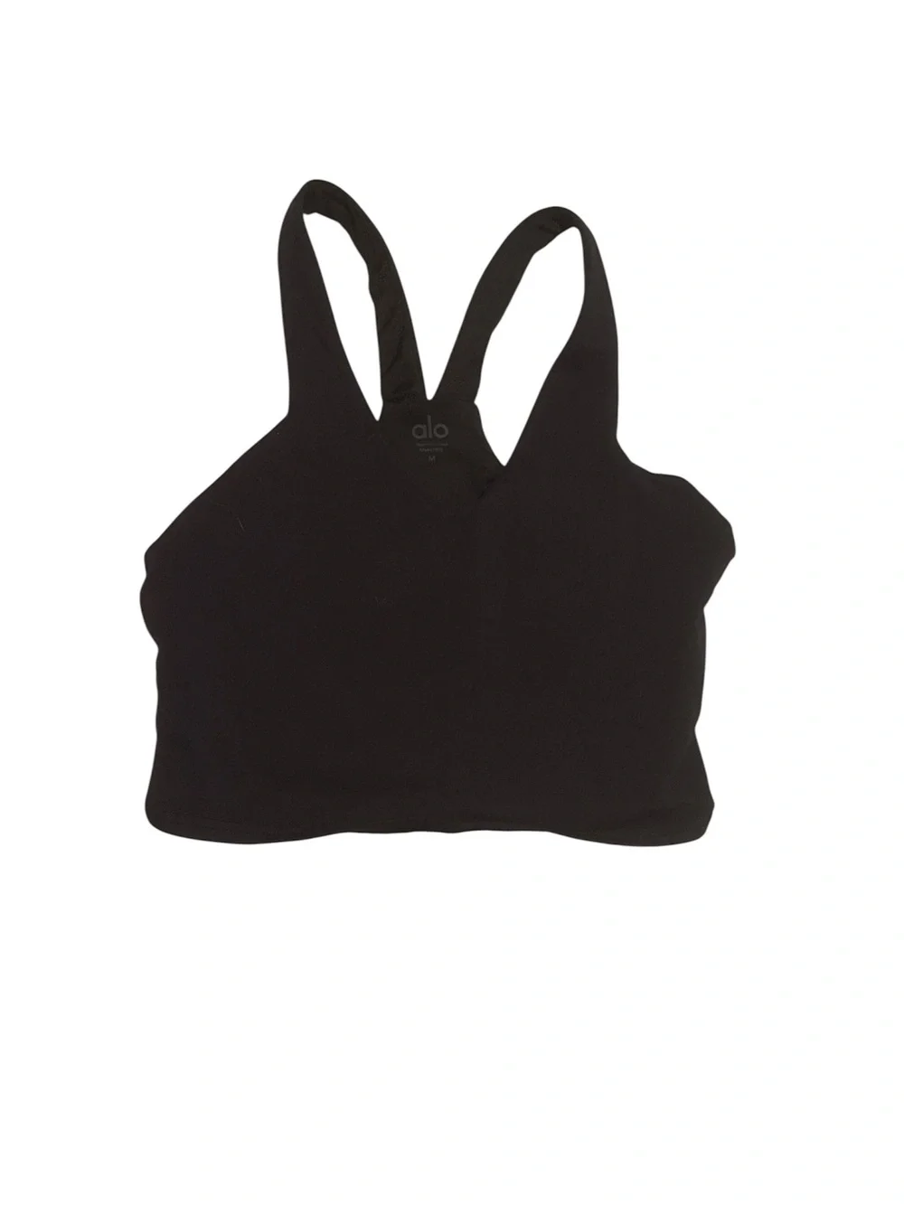 ALO Yoga Black Racerback Tank Top